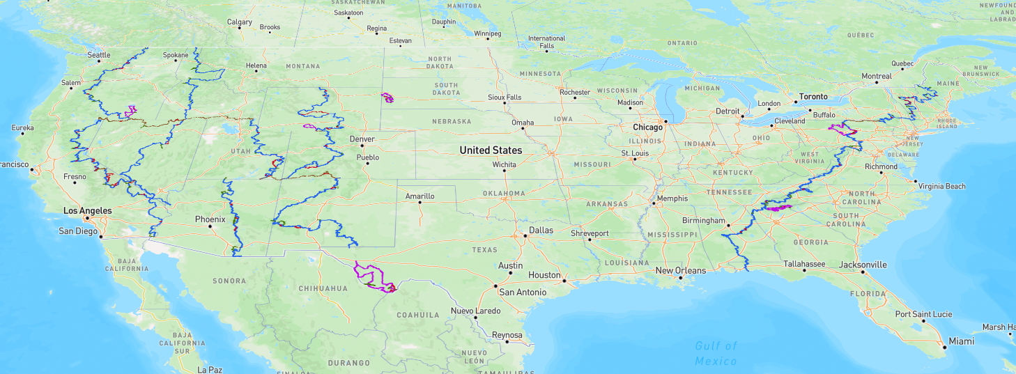 BDR map of US