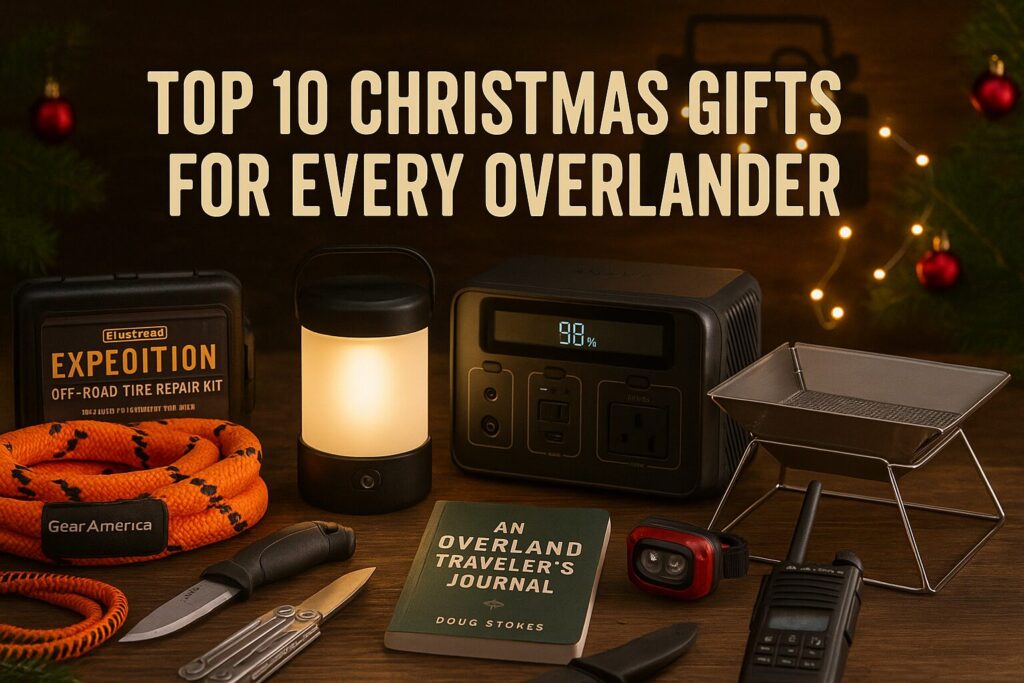 collection of camping gear