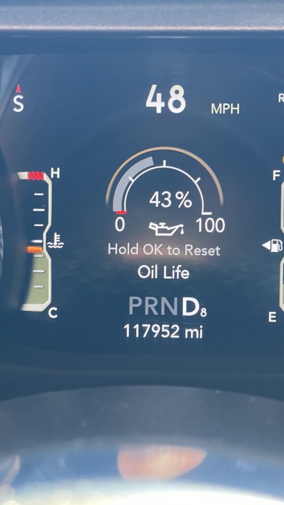 Jeep Gladiator oil change interval