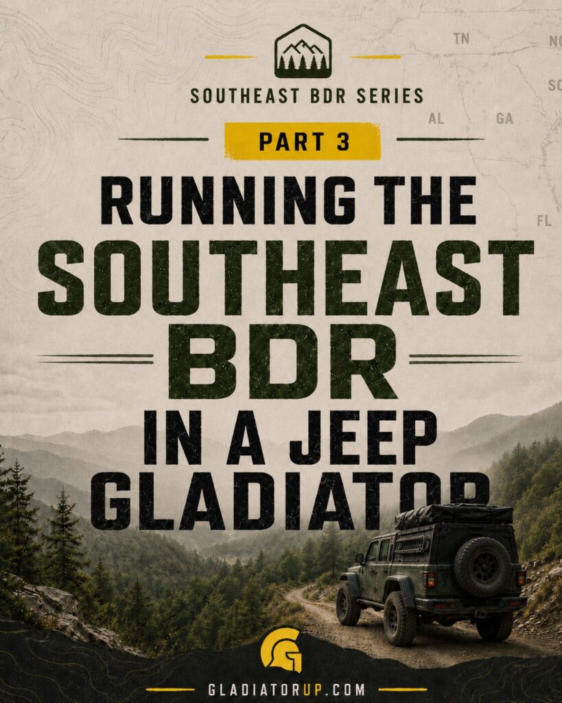 running SEBDR in a jeep gladiator